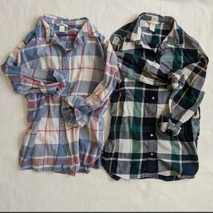 Two H&M Cozy Lightweight Flannels
